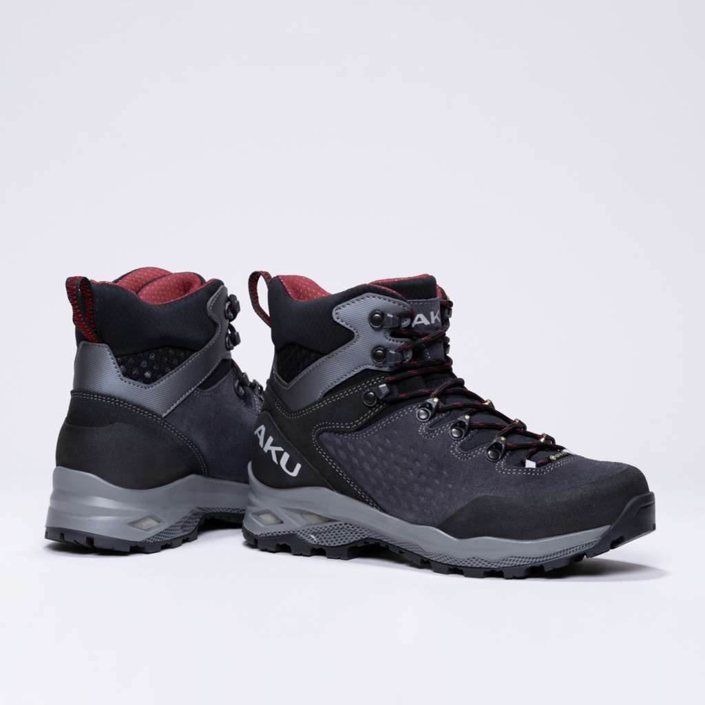 AKU Alterra II GTX Ws Antracite-Bordeaux vista paio completo