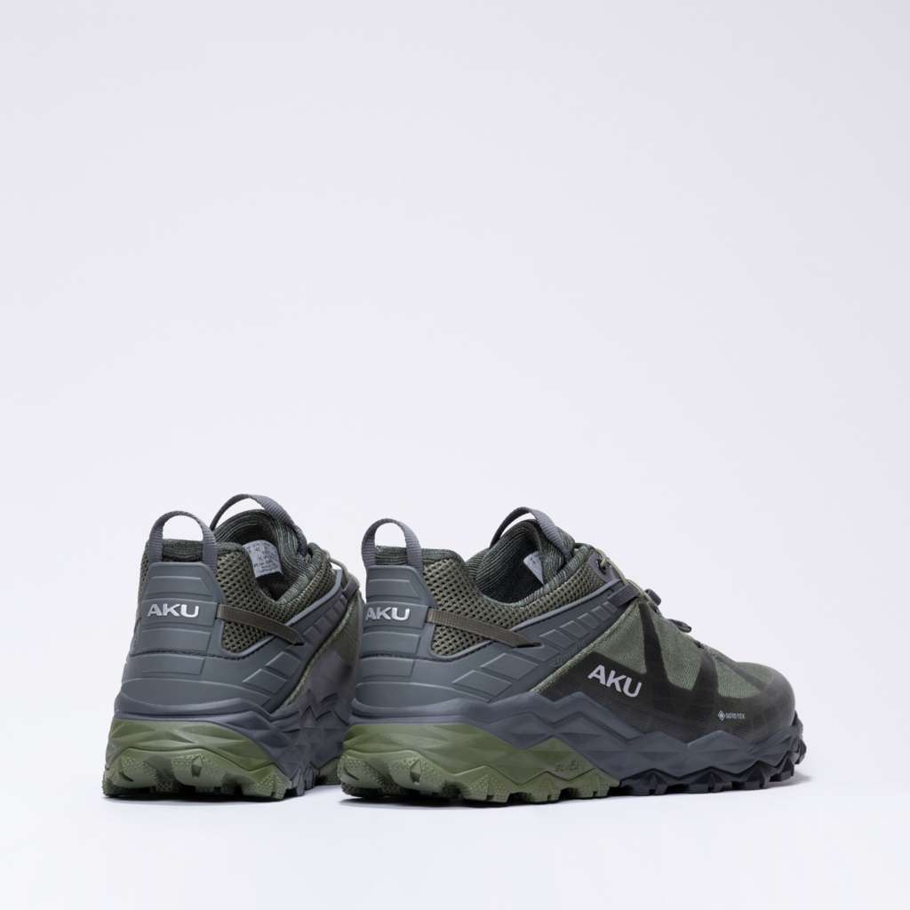 AKU Flyrock GTX Verde-Grigio vista posteriore