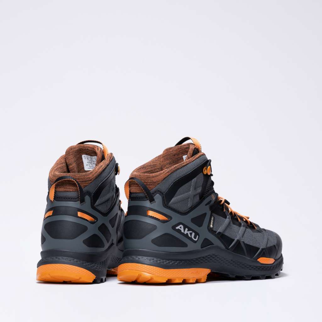 AKU Rocket Mid DFS GTX Nero-Arancio vista posteriore