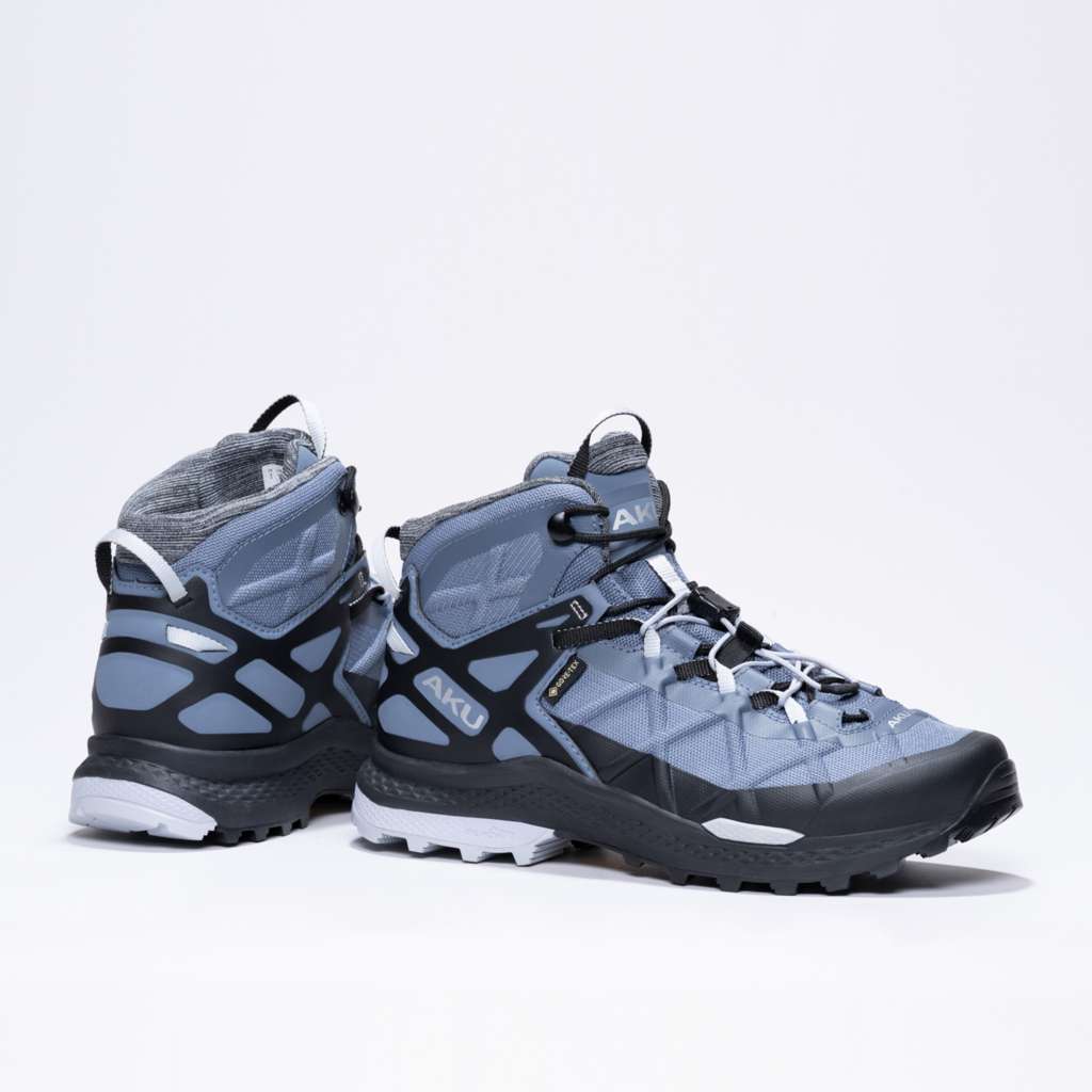 AKU Rocket Mid DFS GTX Ws Avio-Grigio chiaro vista paio completo