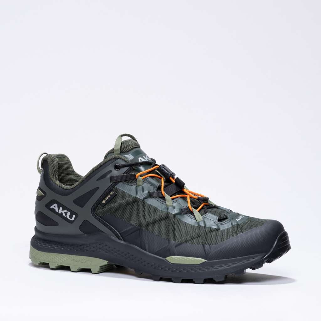 AKU Rocket DFS GTX Verde Militare-Nero vista laterale