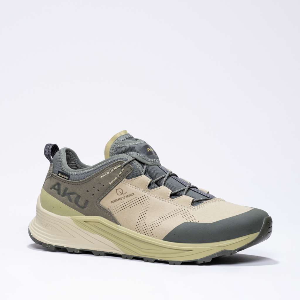 AKU Omnia V-Light GTX Beige-Oliva vista laterale