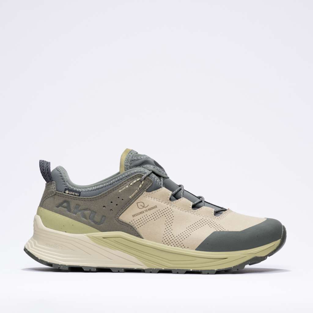 AKU Omnia V-Light GTX Beige-Oliva vista tre quarti