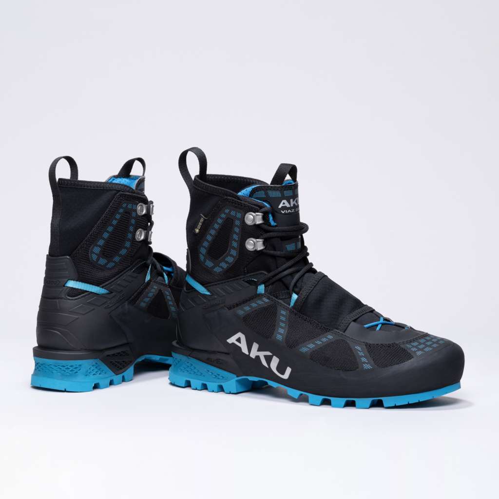 AKU Viaz DFS GTX Ws Nero-Turchese vista paio completo