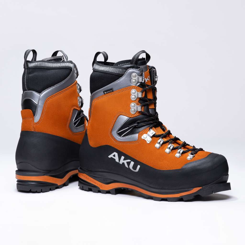 AKU Montagnard Work GTX Arancio vista paio completo