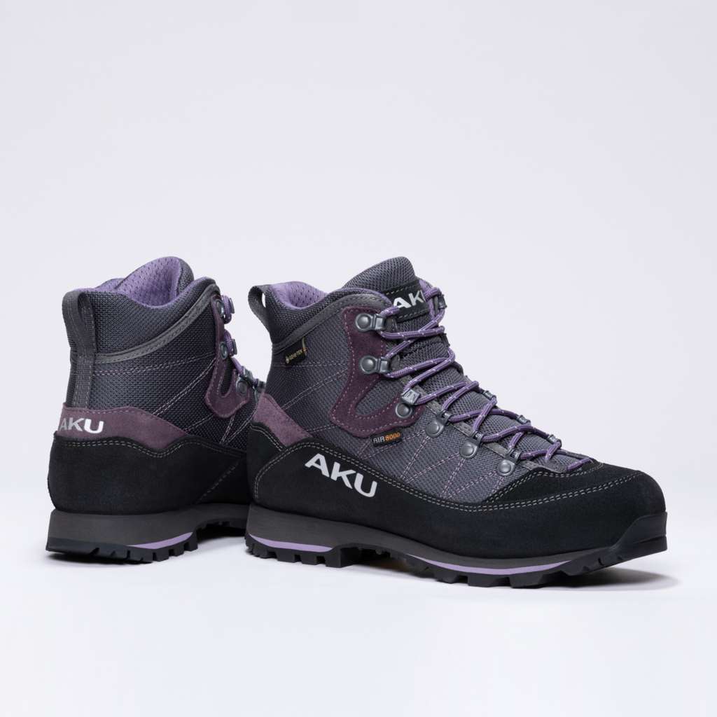 AKU Trekker Lite III GTX Ws Antracite-Viola vista paio completo