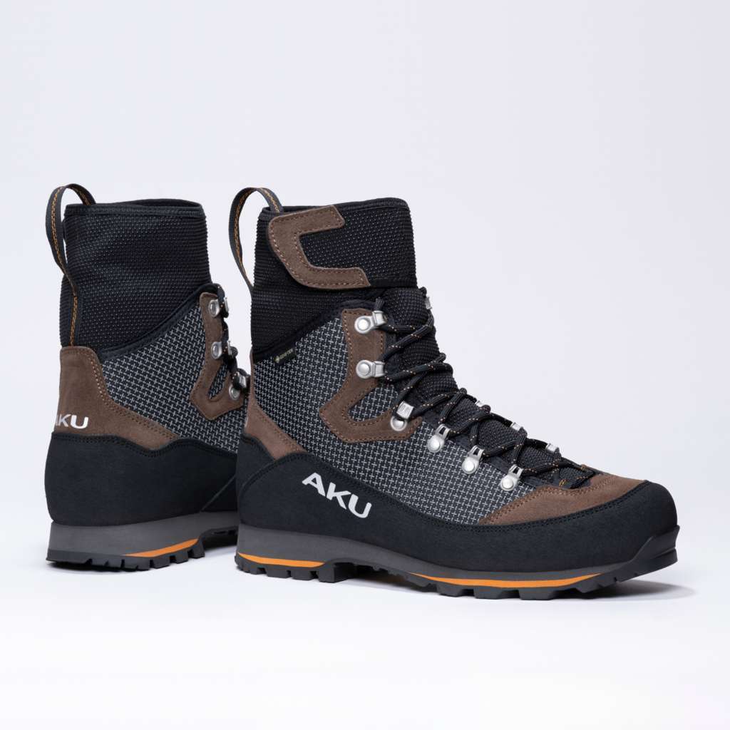 AKU Trek Ballistic GTX Marrone-Nero vista paio completo
