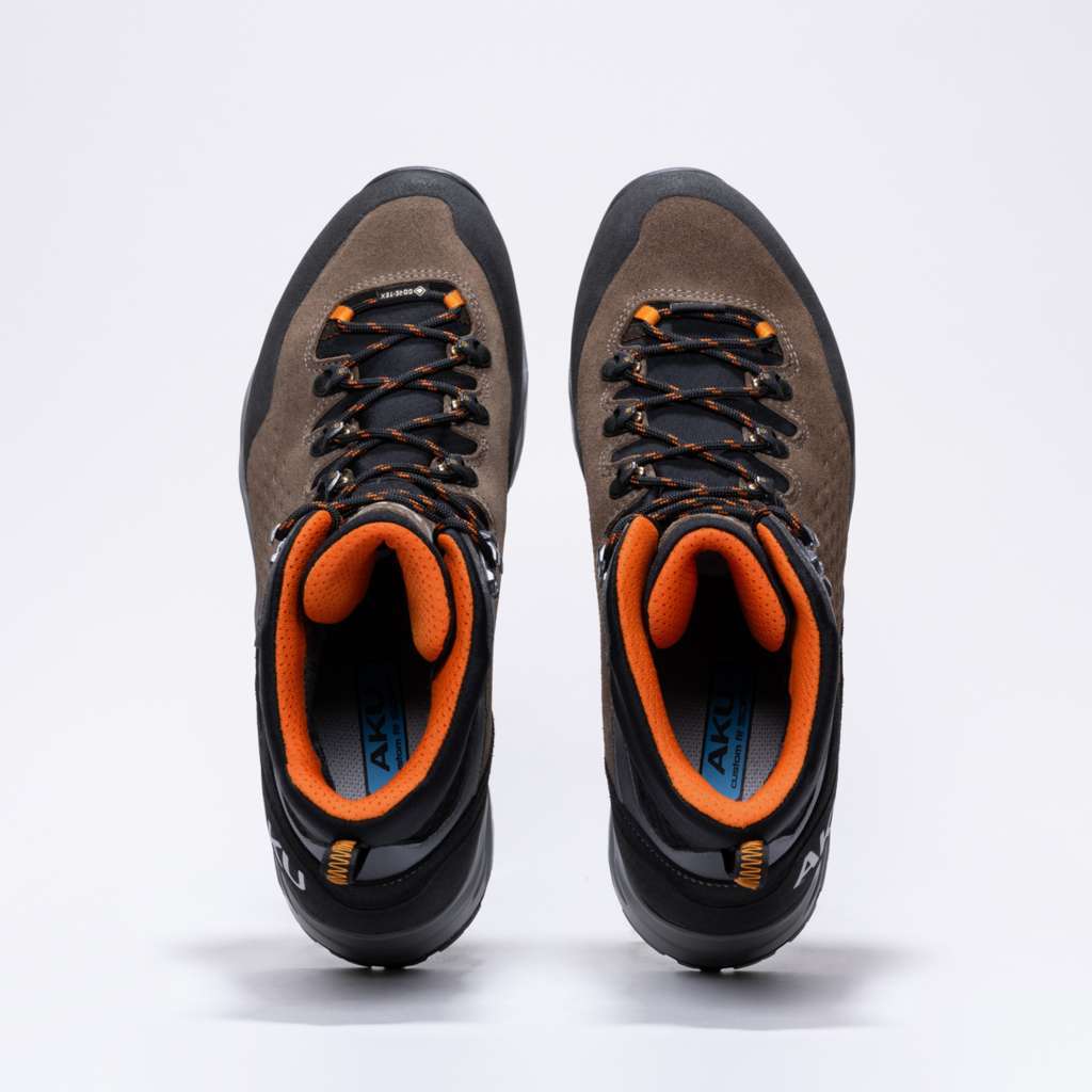 AKU Alterra II GTX Marrone-Arancio vista dall'alto