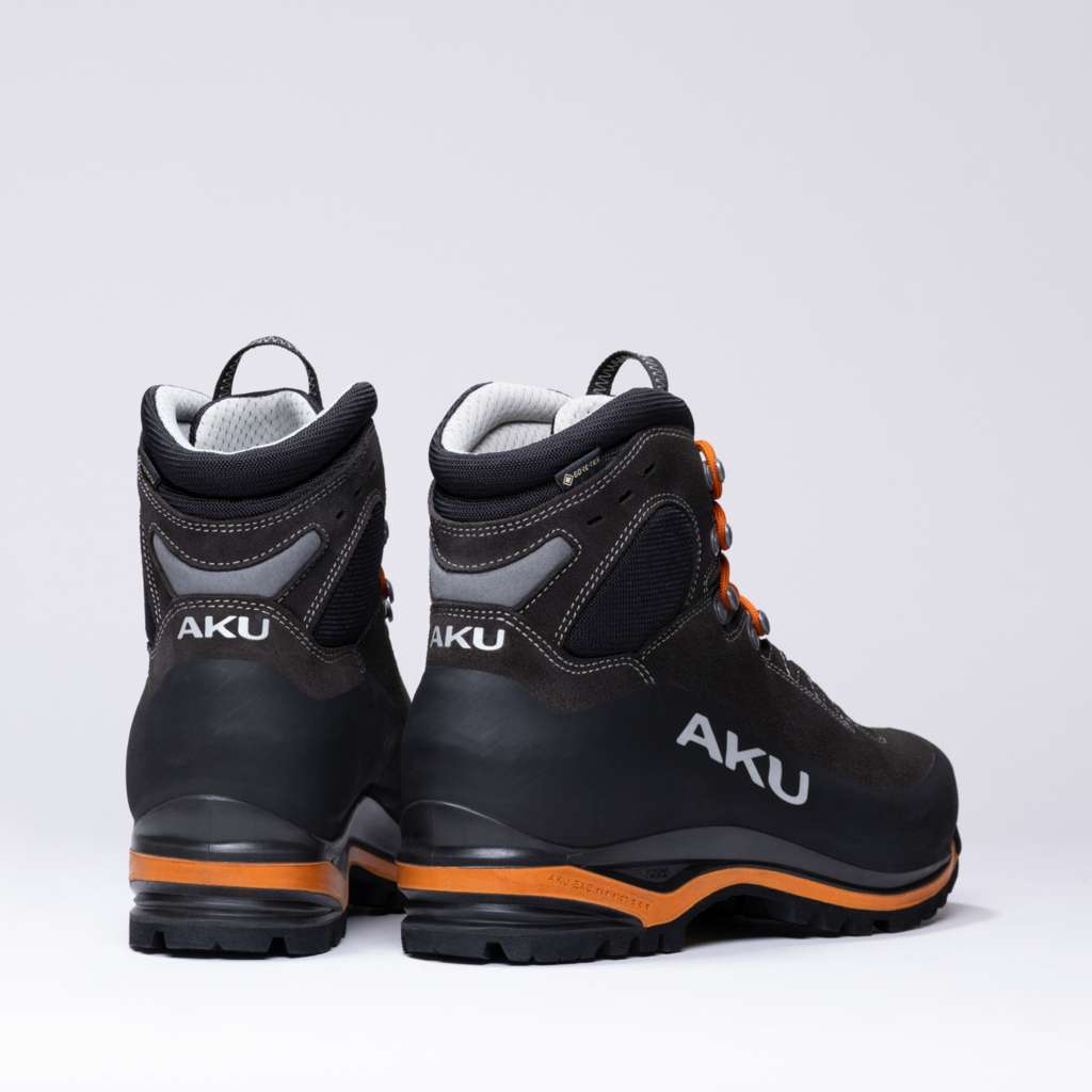 AKU Superalp Wide GTX Antracite-Arancio vista posteriore