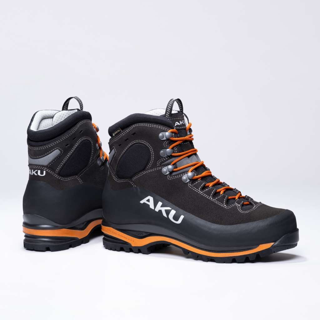 AKU Superalp Wide GTX Antracite-Arancio vista paio completo