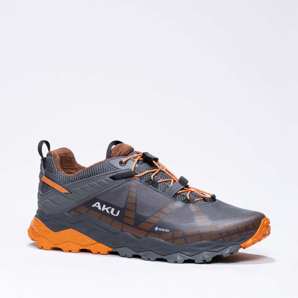 AKU Flyrock GTX Nero-Arancio vista laterale