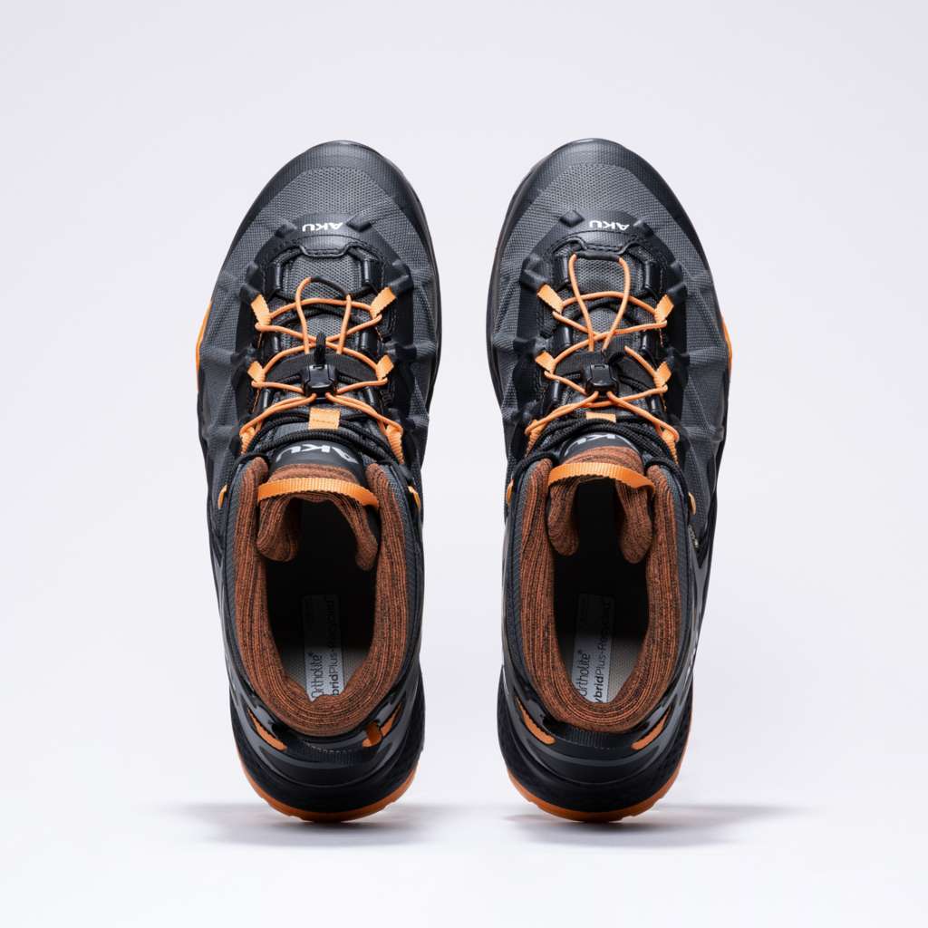 AKU Rocket Mid DFS GTX Nero-Arancio vista dall'alto