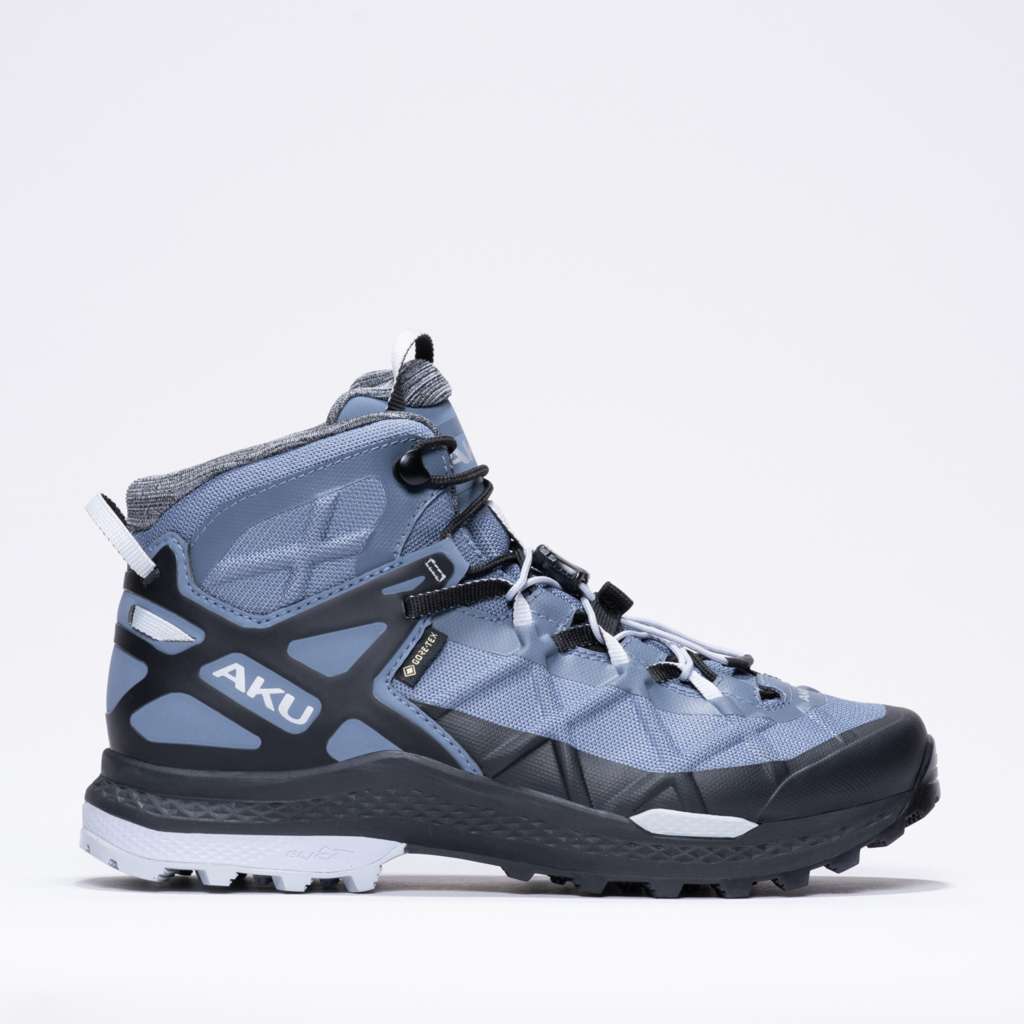 AKU Rocket Mid DFS GTX Ws Avio-Grigio chiaro vista tre quarti