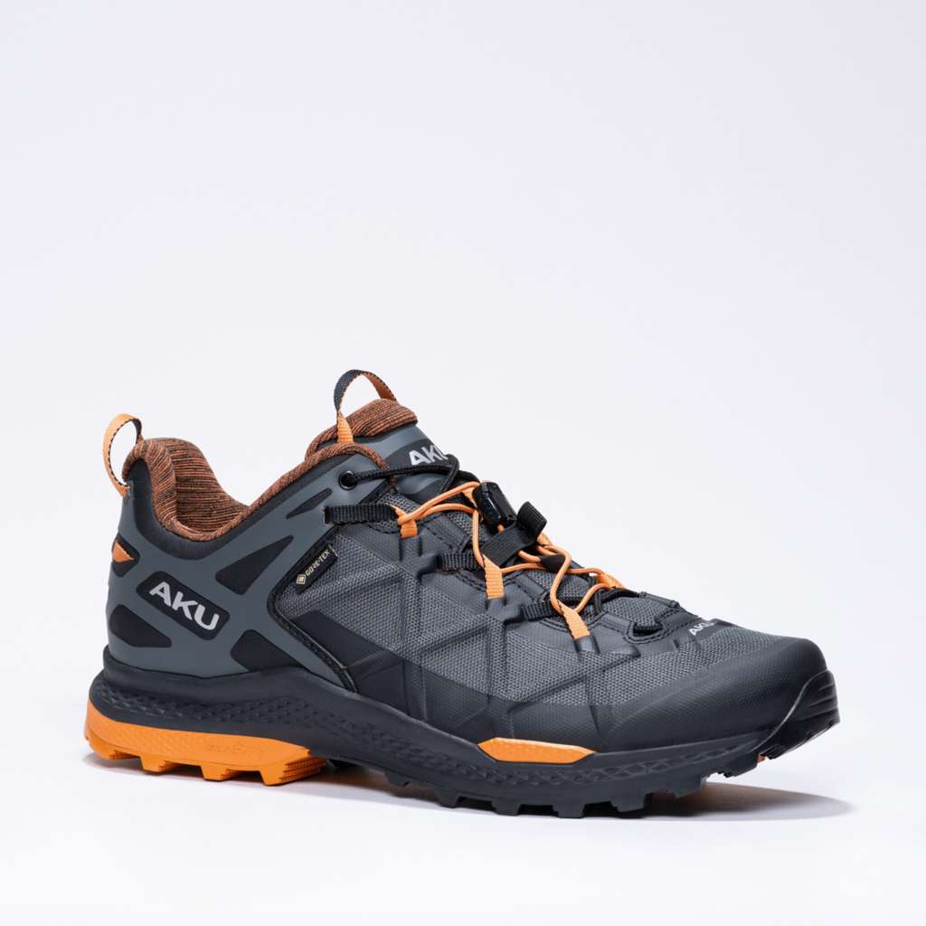 AKU Rocket DFS GTX Nero-Arancio vista laterale