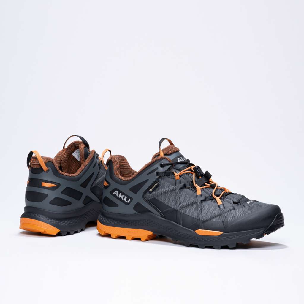 AKU Rocket DFS GTX Nero-Arancio vista paio completo