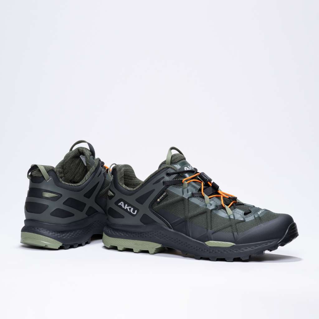 AKU Rocket DFS GTX Verde Militare-Nero vista paio completo