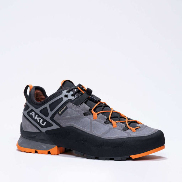 AKU Rock DFS II GTX Ws Grigio-Arancio vista laterale