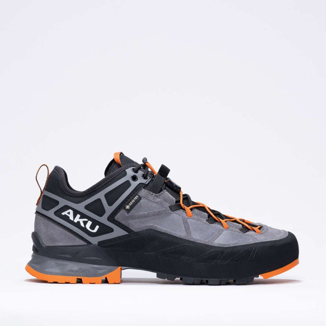 AKU Rock DFS II GTX Ws Grigio-Arancio vista tre quarti