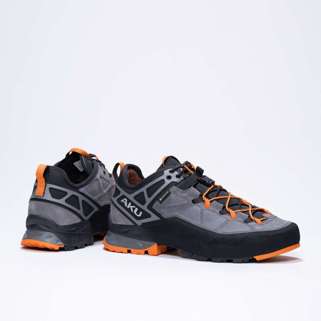 AKU Rock DFS II GTX Ws Grigio-Arancio vista paio completo