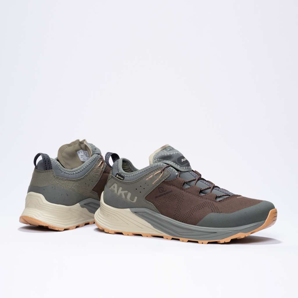 AKU Omnia V-Light GTX Marrone-Verde vista paio completo