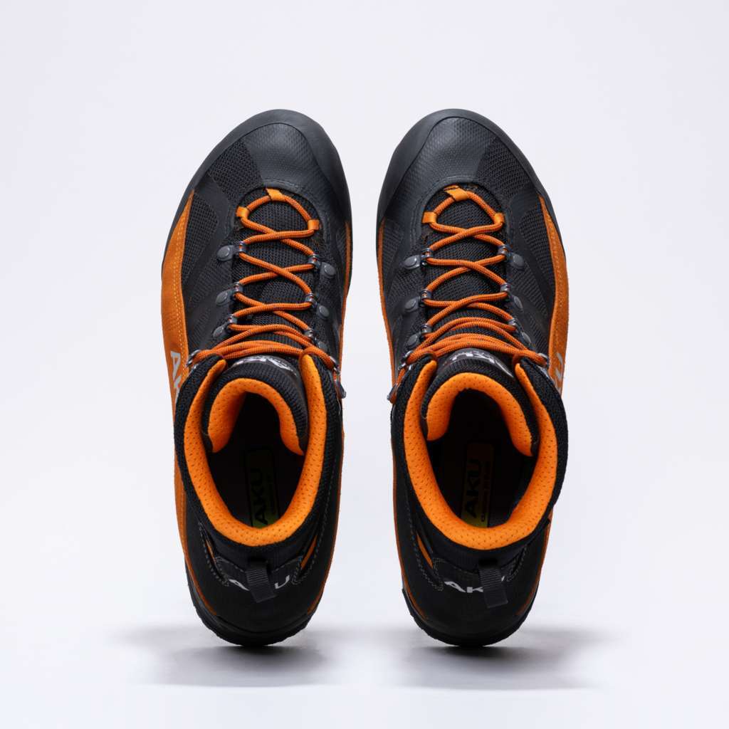 AKU Trekker Pro II GTX Nero-Arancio vista dall'alto