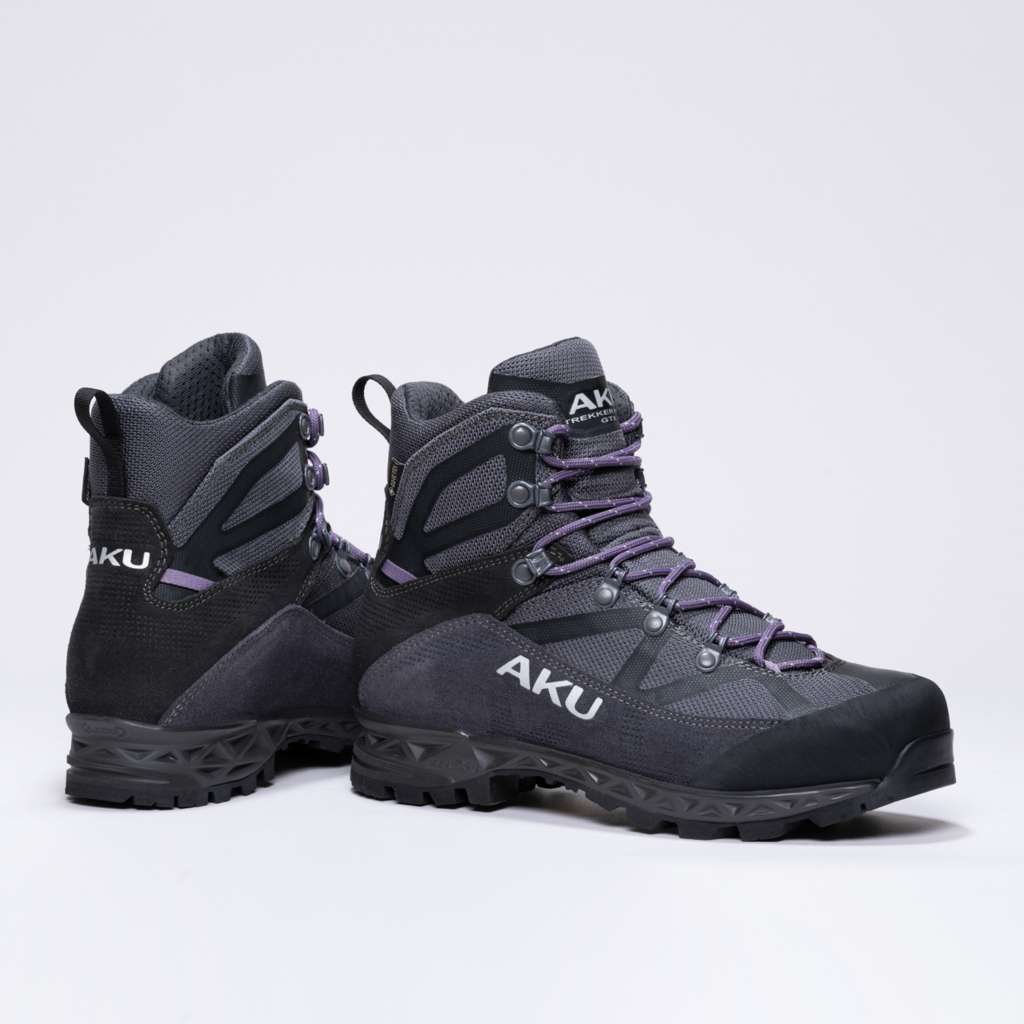 AKU Trekker Pro II GTX Ws Grigio-Viola vista paio completo