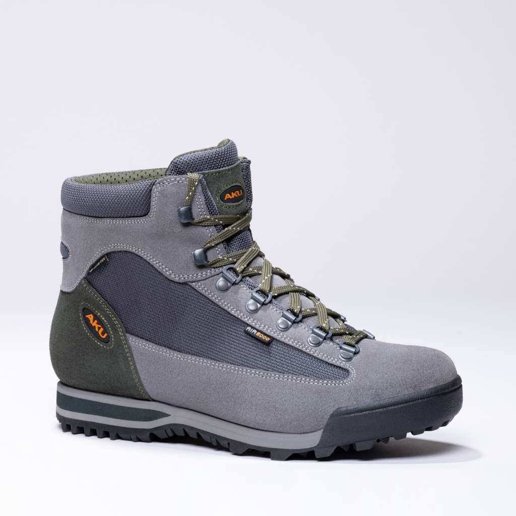 AKU Slope Micro GTX Grigio-Verde vista laterale