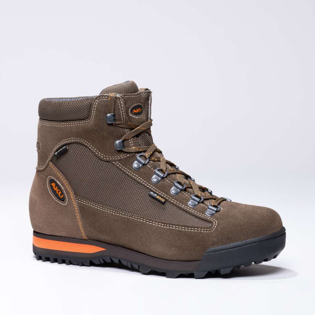 AKU Slope Micro GTX Marrone chiaro-Arancio vista laterale