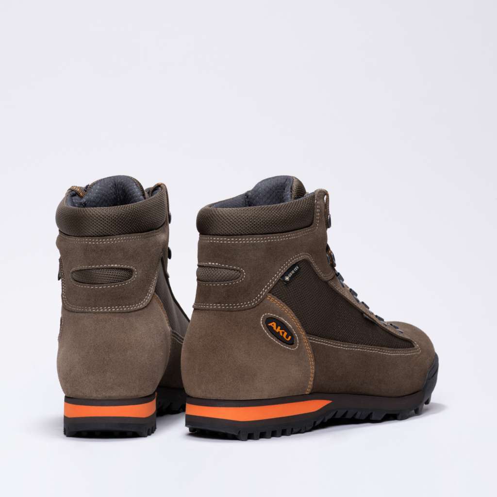 AKU Slope Micro GTX Marrone chiaro-Arancio vista posteriore