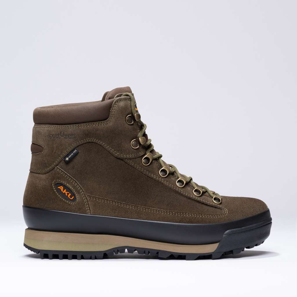AKU Slope Max Suede GTX Oliva vista tre quarti