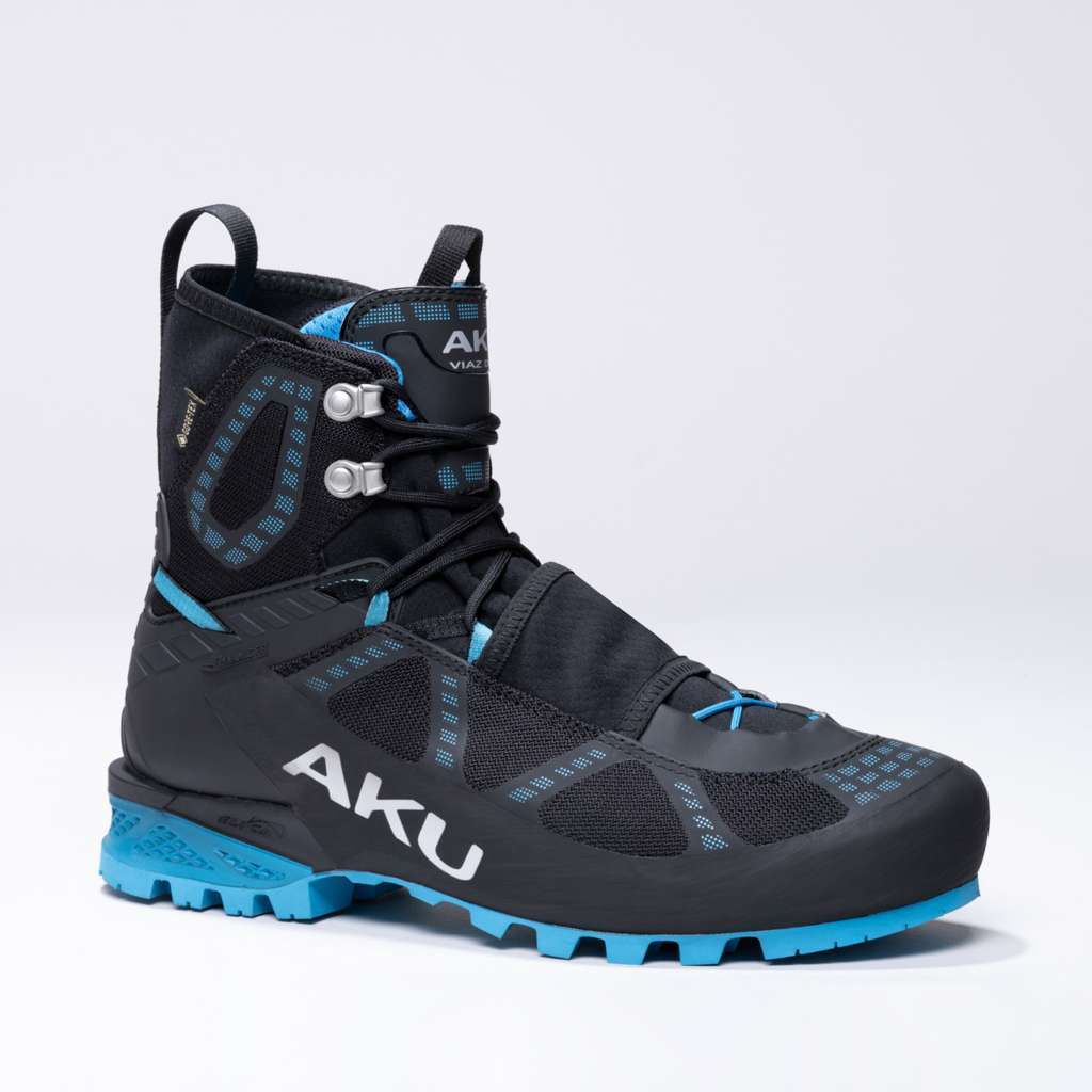 AKU Viaz DFS GTX Ws Nero-Turchese vista laterale