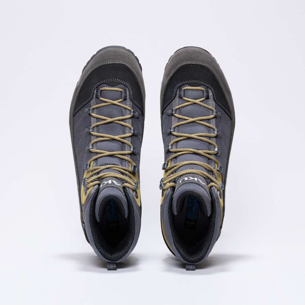 AKU Trekker Lite III Wide GTX Grigio scuro-Senape vista dall'alto