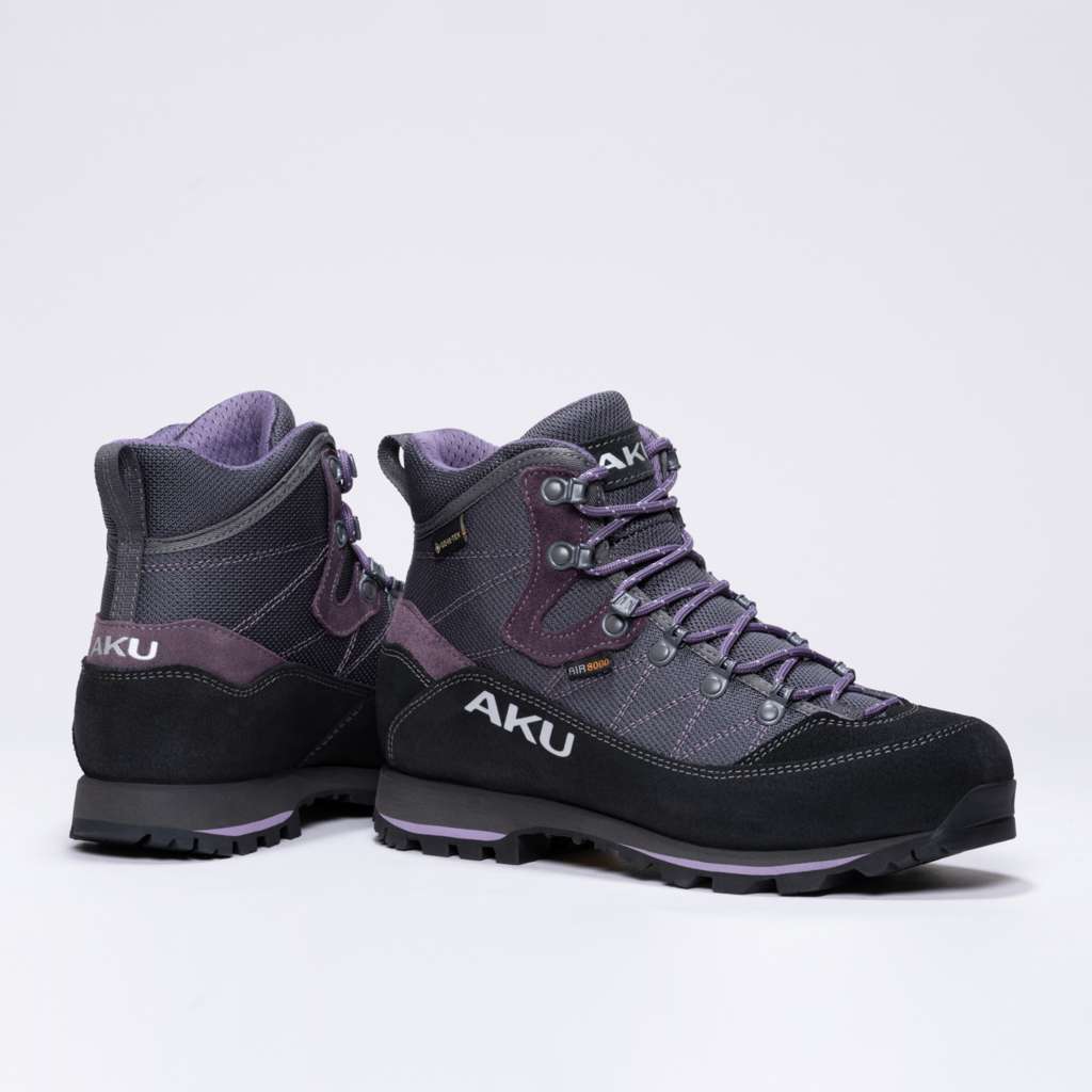 AKU Trekker Lite III Wide GTX Ws Antracite-Viola vista paio completo
