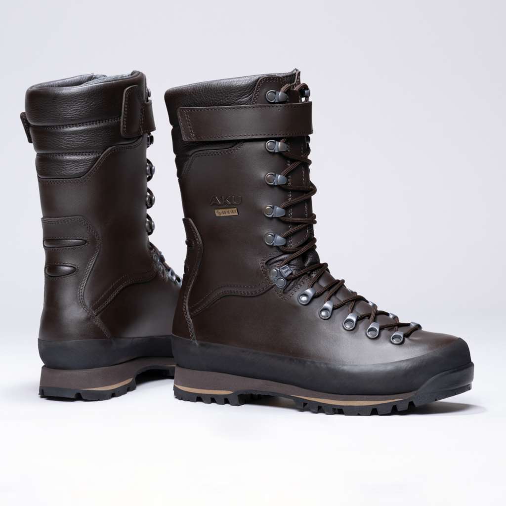 AKU Jager Evo High GTX Marrone vista paio completo