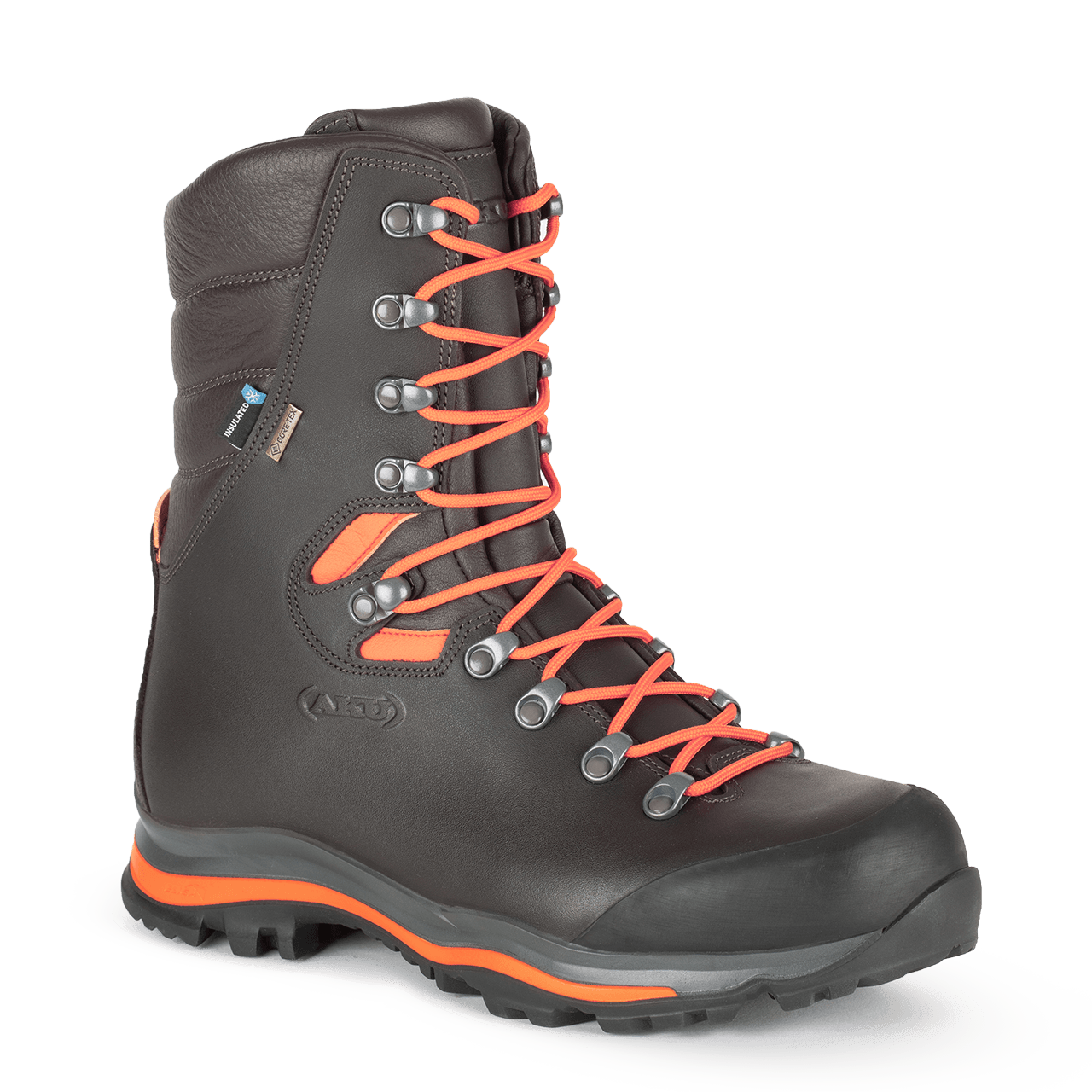 Riserva High 200 GTX Brown-Orange Fluo Hunting boots – AKU®