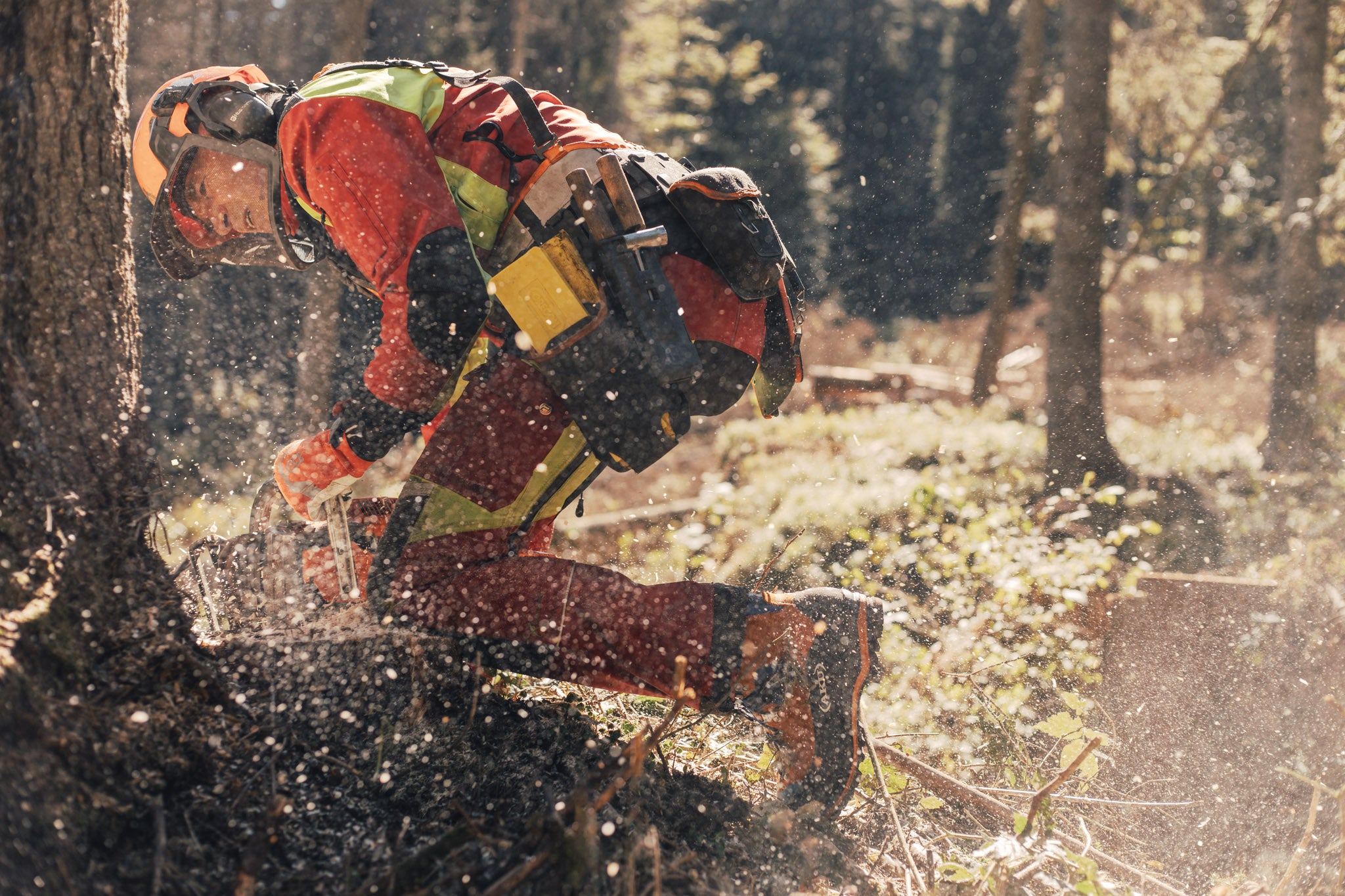 Lavoro nel bosco - Scarponi antitaglio AKU